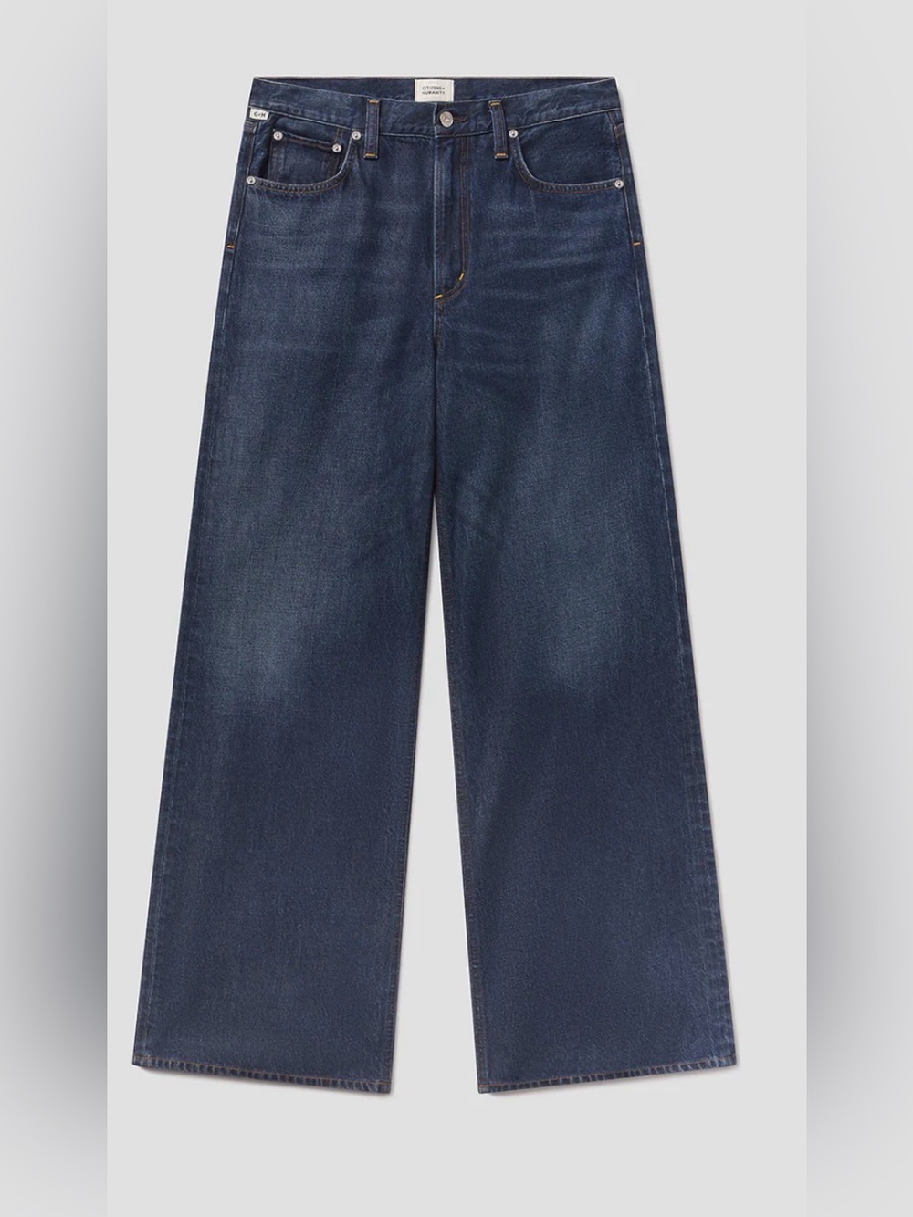 Citizens of Humanity Wide-Leg, Baggy, Blue Denim Jeans
